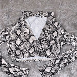 Skin crop top from fashion nova